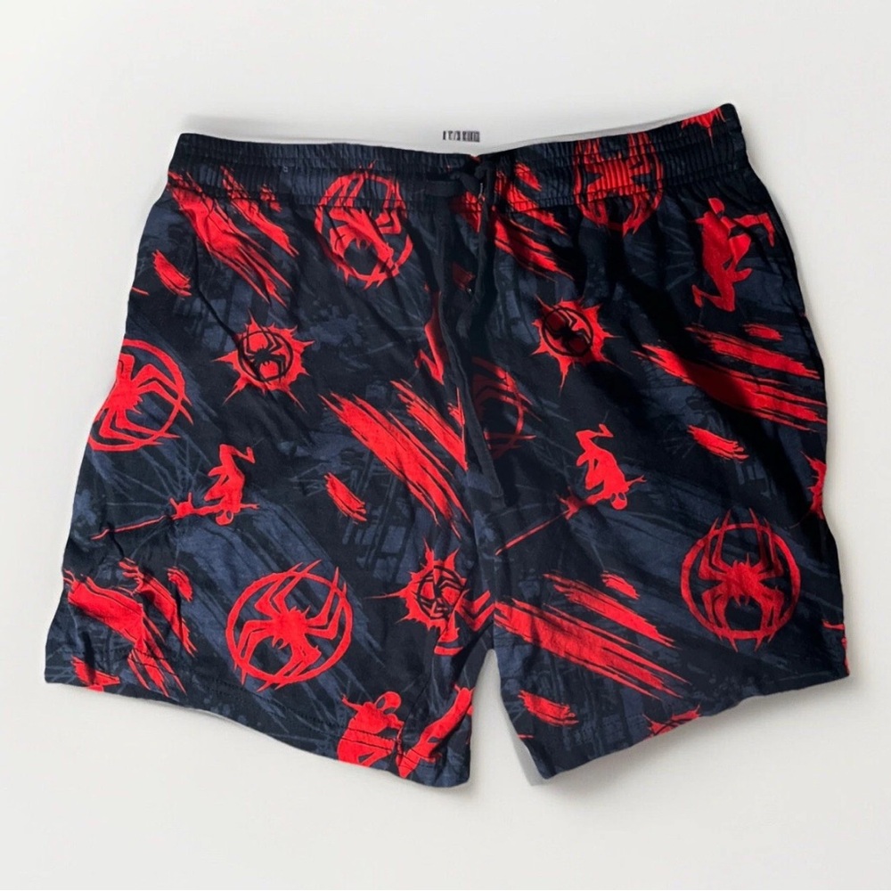 Spiderman Shorts Red And Black Size M